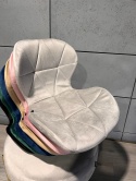 Krzesło tapicerowane VASTO GREY VELVET
