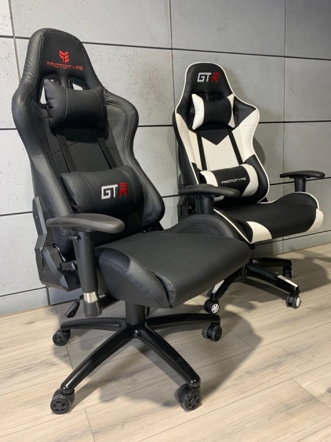 Fotel obrotowy gamingowy GTR BLACK PRO-XL Fotel obrotowy gamingowy GTR BLACK PRO-XL