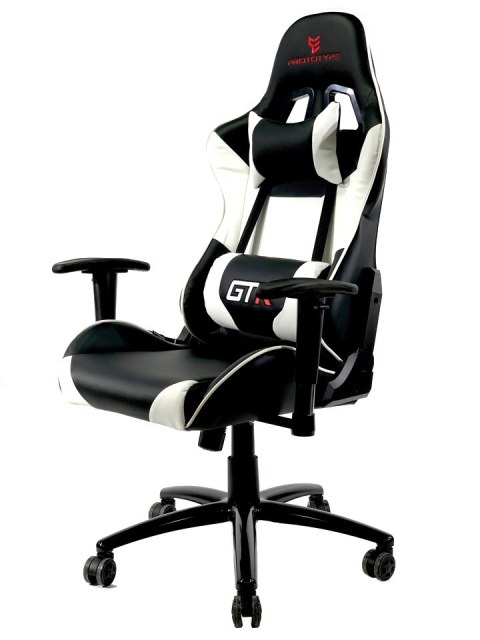 Fotel obrotowy gamingowy GTR WHITE XL Fotel obrotowy gamingowy GTR WHITE XL