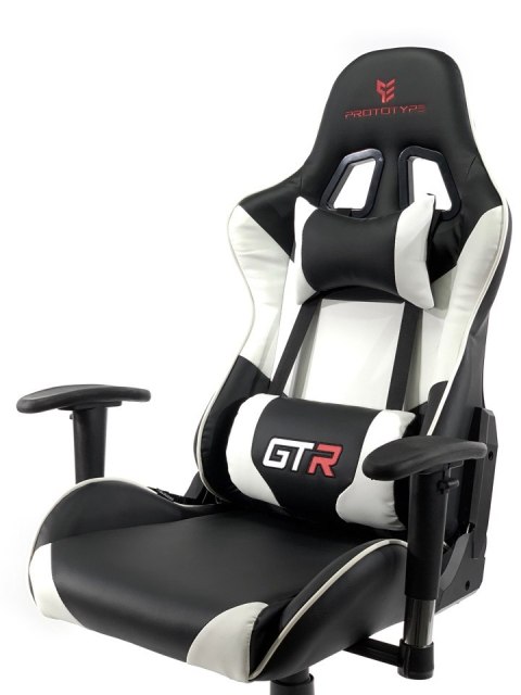 Fotel obrotowy gamingowy GTR WHITE XL Fotel obrotowy gamingowy GTR WHITE XL
