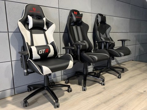 Fotel obrotowy gamingowy GTR WHITE XL Fotel obrotowy gamingowy GTR WHITE XL
