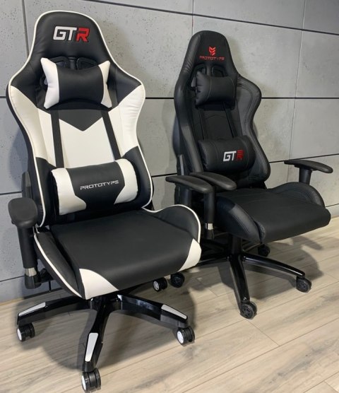 Fotel obrotowy gamingowy GTR WHITE XL Fotel obrotowy gamingowy GTR WHITE XL