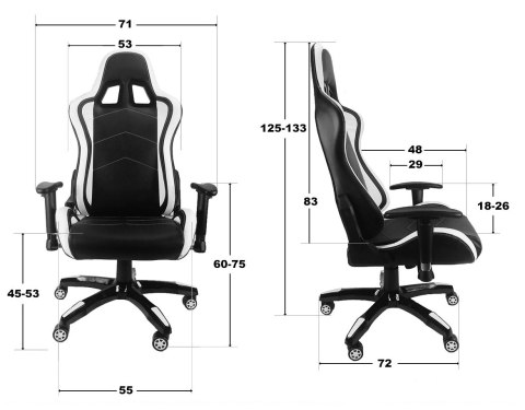 Fotel obrotowy gamingowy DESMO ALCANTARA PRO-XL Fotel obrotowy gamingowy DESMO ALCANTARA PRO-XL