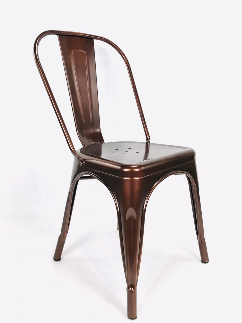 Krzesło metalowe loft metalowe loft CORSICA COPPER