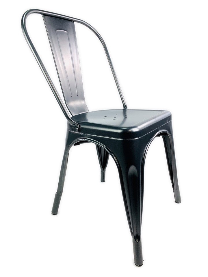 Krzesło metalowe loft CORSICA GRAPHITE