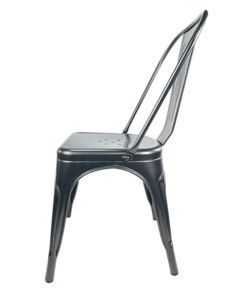 Krzesło metalowe loft CORSICA GRAPHITE - II GATUNEK