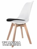 Krzesło skandynawskie MONZA PRO WHITE - Black Fabric V