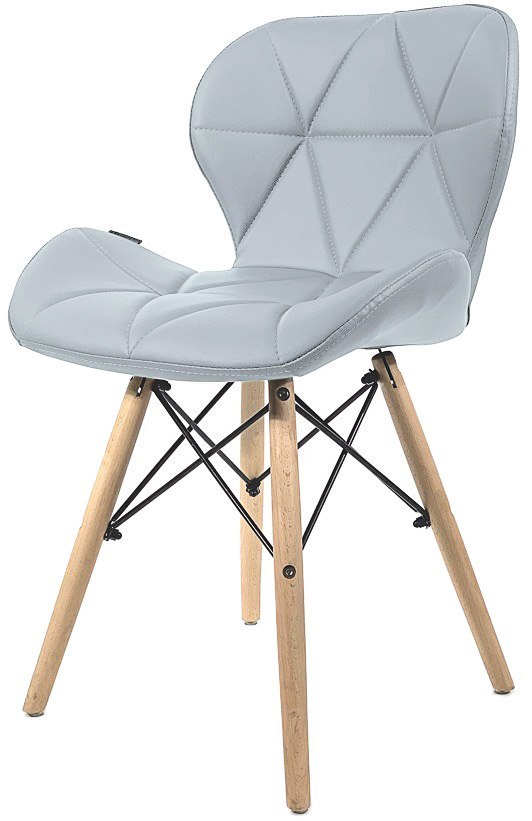 Krzesło tapicerowane VASTO LIGHT GREY PU Krzesło tapicerowane VASTO LIGHT GREY PU