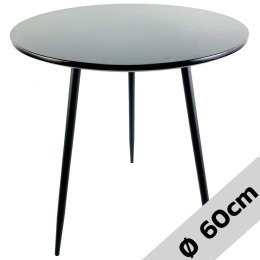 Stół oktągły VINCI BLACK 60 cm