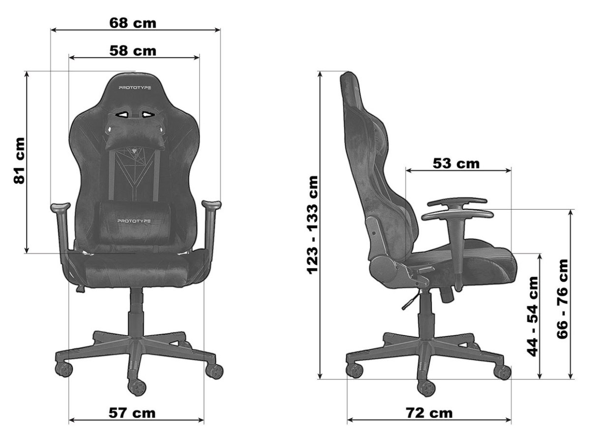 Fotel obrotowy gamingowy DIAVEL ALCANTARA XL