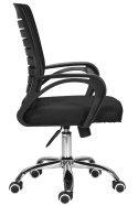 Fotel krzesło obrotowe do biurka ARNO czarny siatka