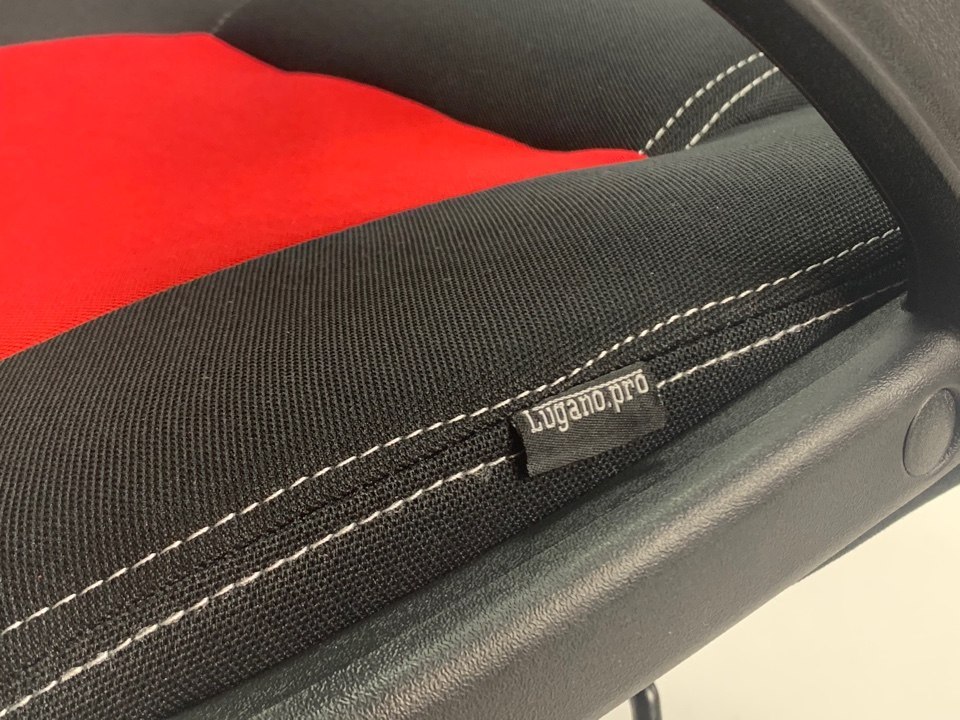 Fotel obrotowy do biurka CARRERA L RED FABRIC Fotel obrotowy do biurka CARRERA L RED FABRIC