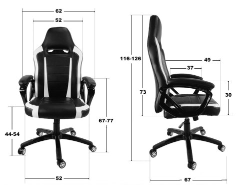 Fotel obrotowy do biurka HELLCAT ALCANTARA Fotel obrotowy do biurka HELLCAT ALCANTARA