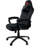 Ergonomiczny fotel obrotowy do biurka, biura, gabinetu, dla gracza HELLCAT ALCANTARA