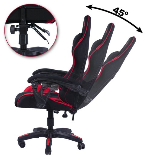 Fotel obrotowy gamingowy HERO RED PU Fotel obrotowy gamingowy HERO RED PU