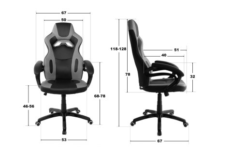 Fotel obrotowy do biurka REVENTON ALCANTARA Fotel obrotowy do biurka REVENTON ALCANTARA