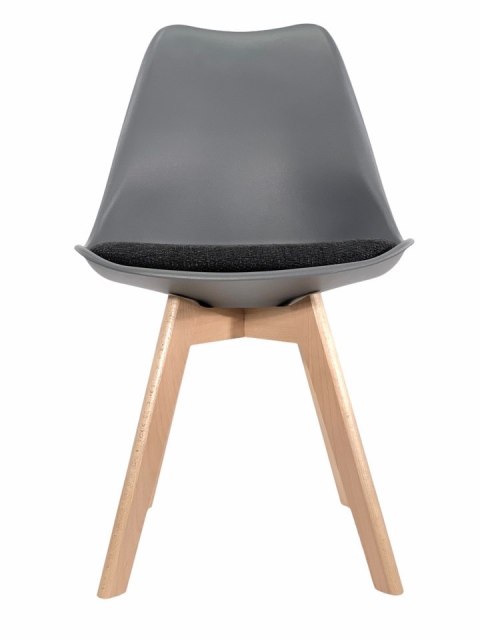 Krzesło skandynawskie MONZA DARK GREY Pro - Black Fabric V Krzesło skandynawskie MONZA DARK GREY Pro - Black Fabric V