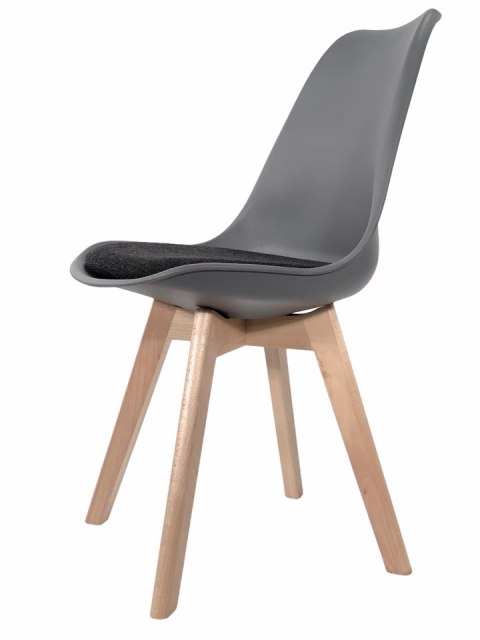 Krzesło skandynawskie MONZA DARK GREY Pro - Black Fabric V Krzesło skandynawskie MONZA DARK GREY Pro - Black Fabric V