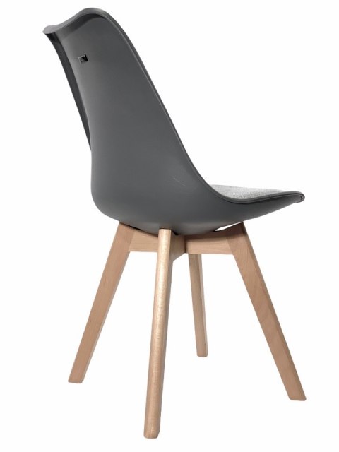Krzesło skandynawskie MONZA DARK GREY Pro - Grey Fabric V Krzesło skandynawskie MONZA DARK GREY Pro - Grey Fabric V