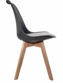 Krzesło skandynawskie MONZA DARK GREY Pro - Grey Fabric V