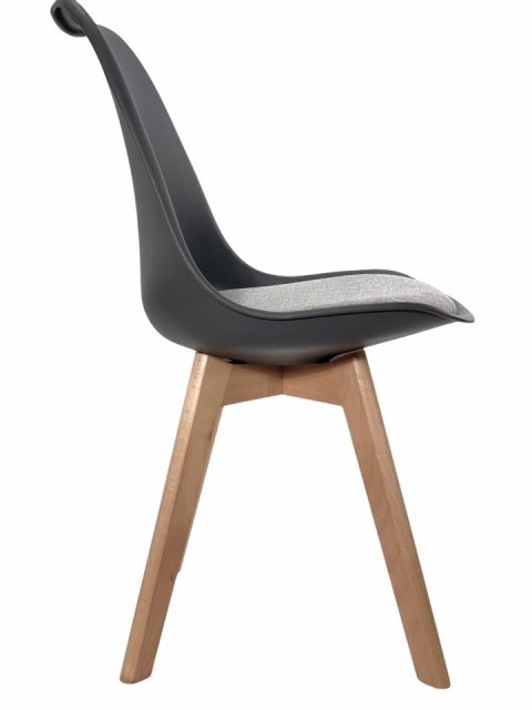 Krzesło skandynawskie MONZA DARK GREY Pro - Grey Fabric V Krzesło skandynawskie MONZA DARK GREY Pro - Grey Fabric V