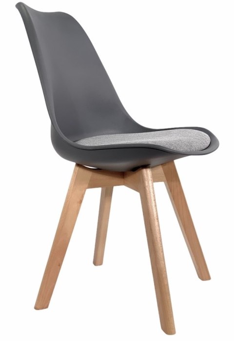 Krzesło skandynawskie MONZA DARK GREY - Grey Fabric II Krzesło skandynawskie MONZA DARK GREY - Grey Fabric II