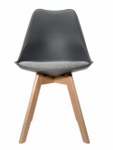 Krzesło skandynawskie MONZA DARK GREY - Grey Fabric II