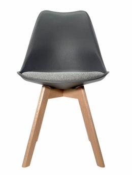 Krzesło skandynawskie MONZA DARK GREY - Grey Fabric II