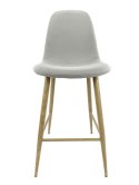 Krzesło barowe hoker AVOLA LIGHT GREY FABRIC
