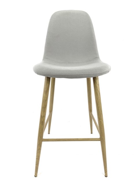 Krzesło barowe hoker AVOLA LIGHT GREY FABRIC Krzesło barowe hoker AVOLA LIGHT GREY FABRIC