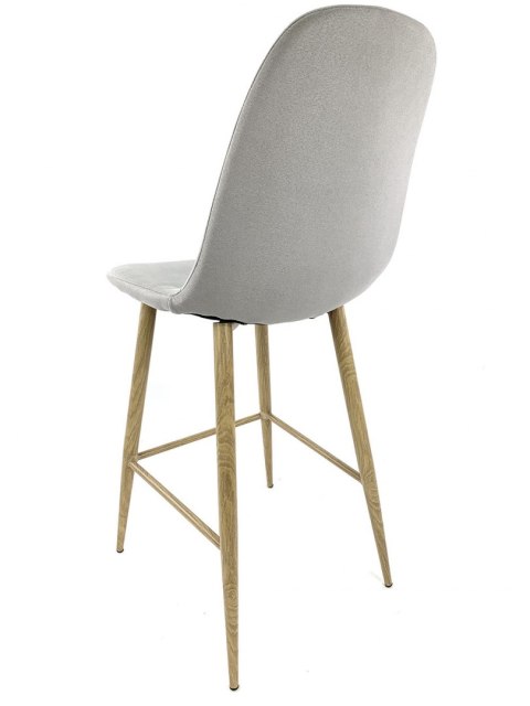 Krzesło barowe hoker AVOLA LIGHT GREY FABRIC Krzesło barowe hoker AVOLA LIGHT GREY FABRIC