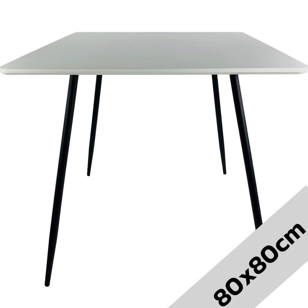 Stół kwadratowy FOSSA WHITE 80