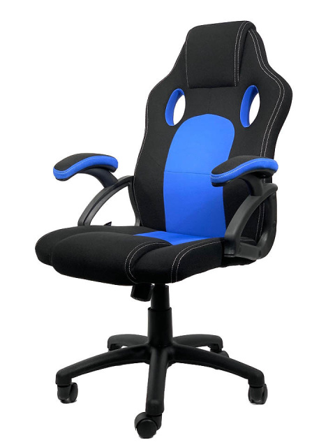 Fotel obrotowy do biurka CARRERA L BLUE FABRIC Fotel obrotowy do biurka CARRERA L BLUE FABRIC