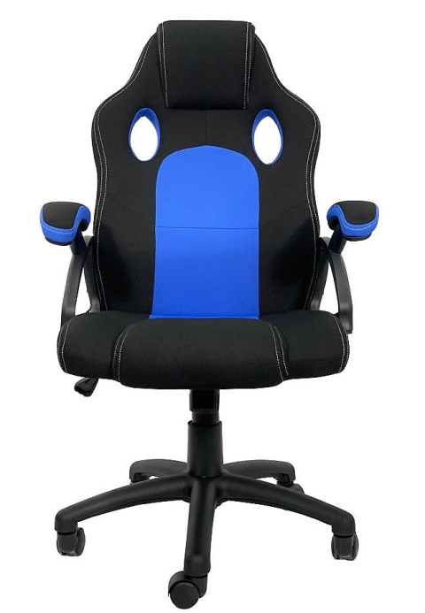 Fotel obrotowy do biurka CARRERA L BLUE FABRIC Fotel obrotowy do biurka CARRERA L BLUE FABRIC