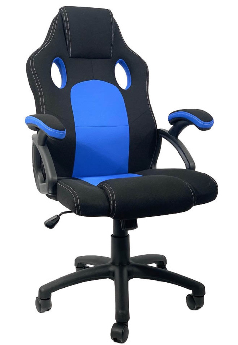 Fotel obrotowy do biurka CARRERA L BLUE FABRIC Fotel obrotowy do biurka CARRERA L BLUE FABRIC