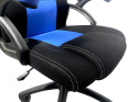 Fotel obrotowy do biurka CARRERA L BLUE FABRIC