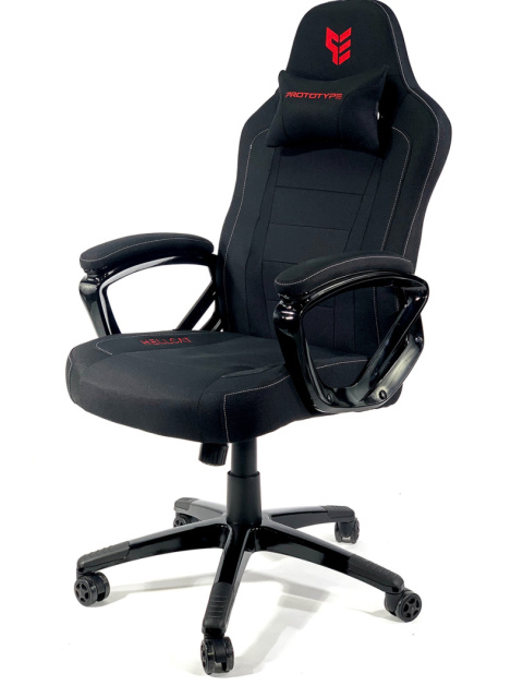 Fotel obrotowy do biurka HELLCAT BLACK FABRIC Fotel obrotowy do biurka HELLCAT BLACK FABRIC