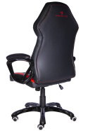 Fotel obrotowy do biurka SPIDER BLACK RED PU