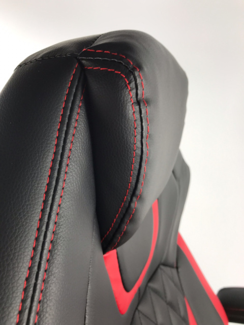 Fotel obrotowy do biurka SPIDER BLACK RED PU Fotel obrotowy do biurka SPIDER BLACK RED PU