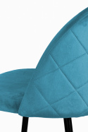 Krzesło tapicerowane GLORIA SEA BLUE VELVET