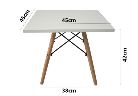 Stolik kawowy kwadratowy CAPRI BIANCO 45 cm Stolik kawowy kwadratowy CAPRI BIANCO 45 cm