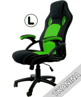Fotel obrotowy do biurka CARRERA L GREEN FABRIC
