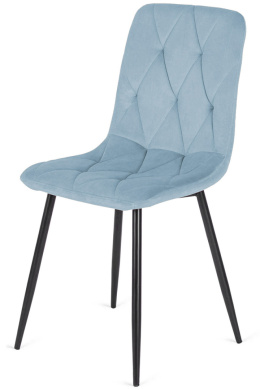 Krzesło tapicerowane BORGO VELVET LIGHT BLUE