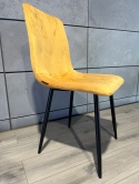 Krzesło tapicerowane BORGO VELVET MUSTARD