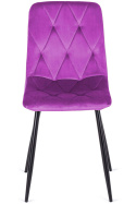 Krzesło tapicerowane BORGO VELVET PURPLE