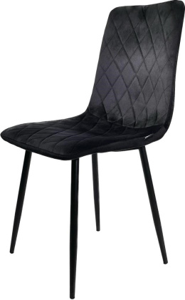 Krzesło tapicerowane SORANO VELVET BLACK