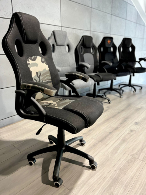 Fotel obrotowy do biurka CARRERA L ARMY FABRIC Fotel obrotowy do biurka CARRERA L ARMY FABRIC