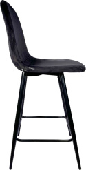 Krzesło barowe AVA BLACK VELVET hoker