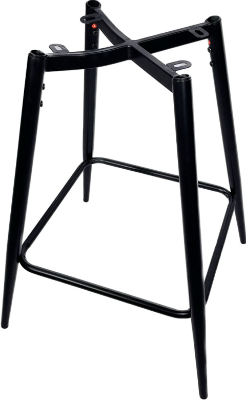 Krzesło barowe AVA GREY VELVET hoker Krzesło barowe AVA GREY VELVET hoker