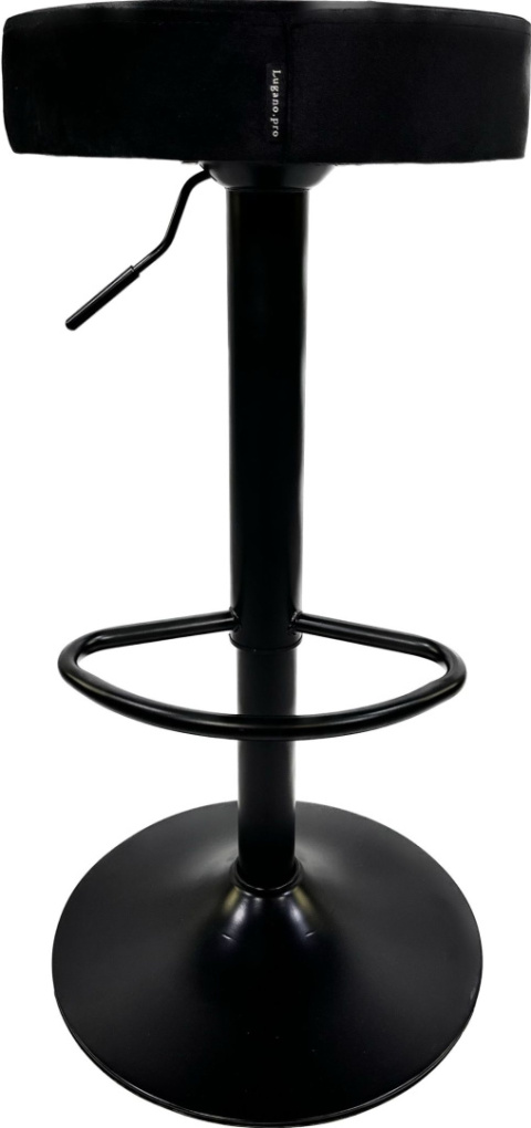 Krzesło barowe SMILE BAR BLACK VELVET hoker Krzesło barowe SMILE BAR BLACK VELVET hoker